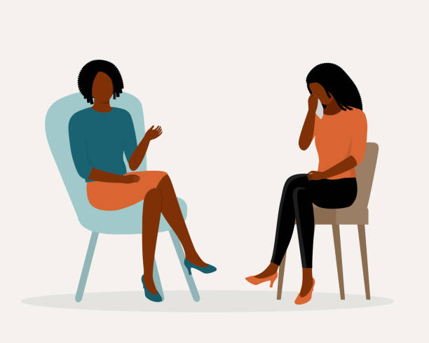 Illustration representing therapy and emotional wellbeing